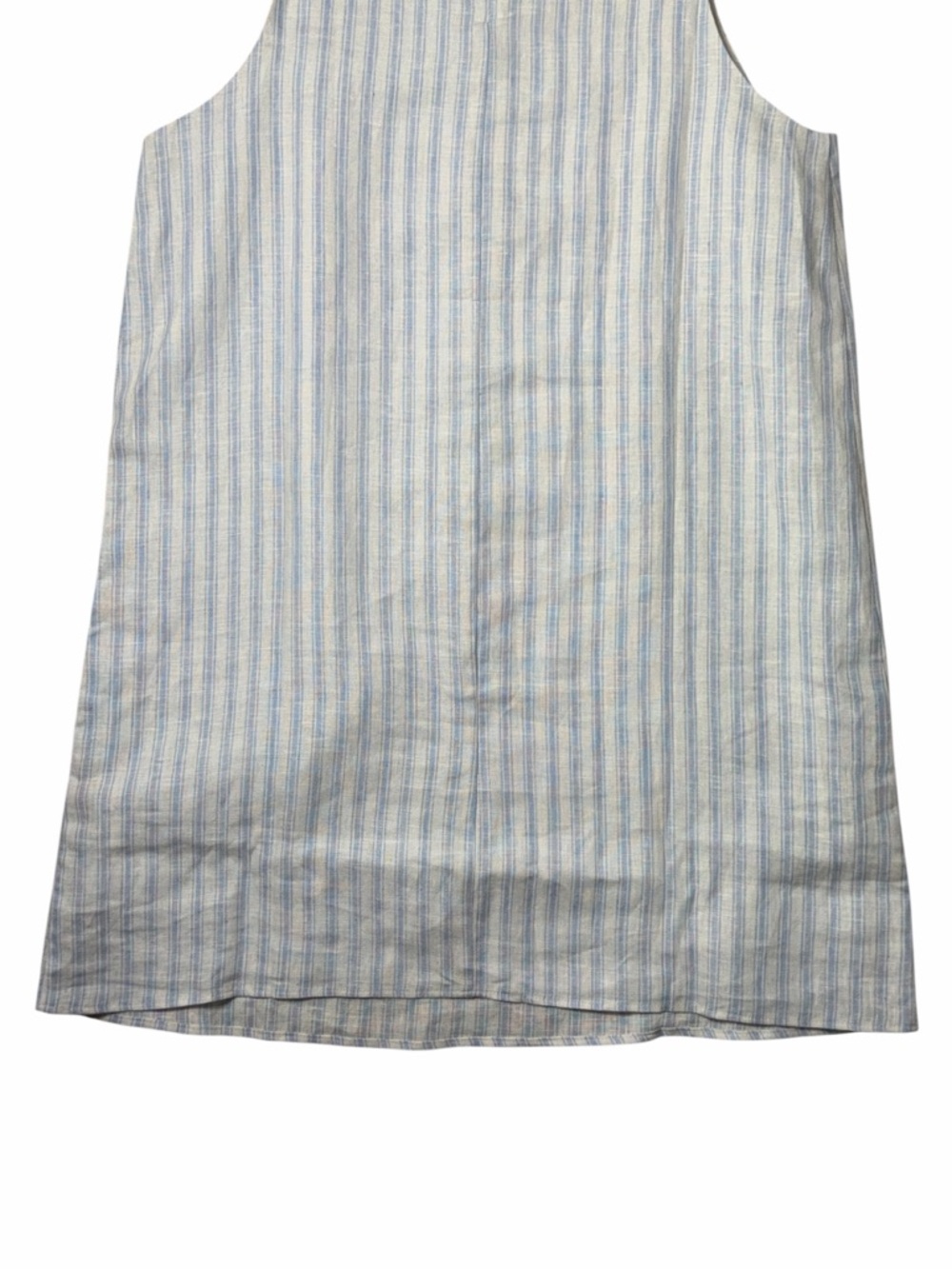 Reformation Jessi Blue & White Striped Linen Mini Dress Womans 10 - Picture 8 of 9